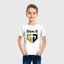 Футболка хлопковая детская Gen G Esports лого, цвет: белый — фото 2
