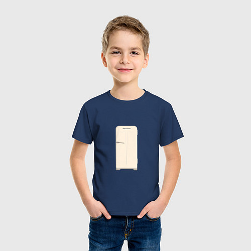 Детская футболка Холодильник Юрюзань / Тёмно-синий – фото 3