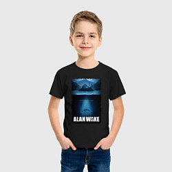 Футболка хлопковая детская История Алана Вейка, цвет: черный — фото 2