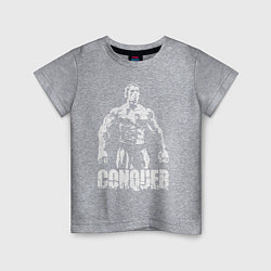 Футболка хлопковая детская Arnold conquer, цвет: меланж