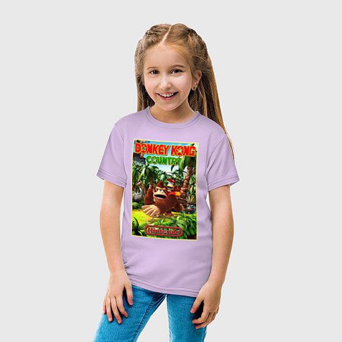 Детская футболка Nintendo - donkey kong / Лаванда – фото 4