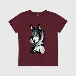 Детская футболка Молодая волчица - нейросеть