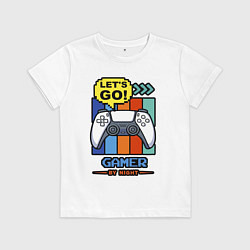 Детская футболка Gamer by night