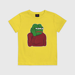 Детская футболка Лягушонок Пепе вымотался