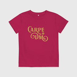 Футболка хлопковая детская Carpe DM, цвет: маджента