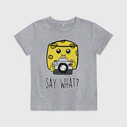 Детская футболка Cheese photographer