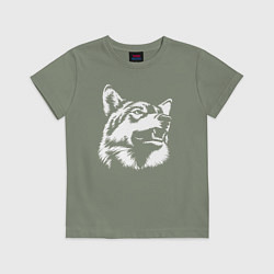 Детская футболка Голова волка Wolf head