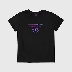 Футболка хлопковая детская Bring Me The Horizon Cult, цвет: черный