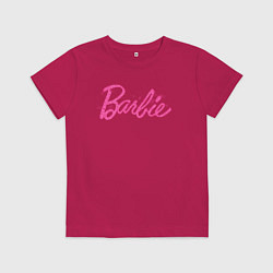 Детская футболка Блестящий логотип Барби