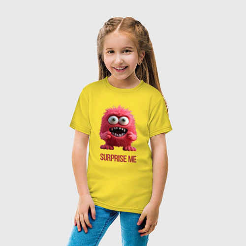 Детская футболка SurpriseMe / Желтый – фото 4