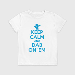 Детская футболка Keep calm and dab