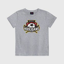Футболка хлопковая детская Spirit hooligans, цвет: меланж