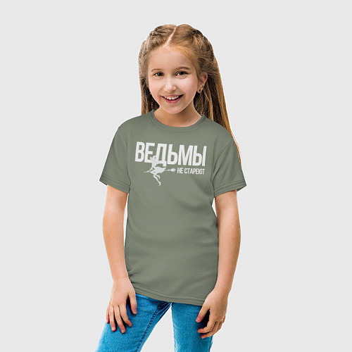 Детская футболка Ведьма не стареет / Авокадо – фото 4