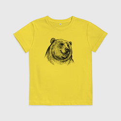 Детская футболка Медведь улыбается
