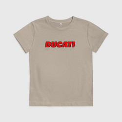 Детская футболка Ducati - красный градиент