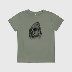 Детская футболка Медведь в шапке