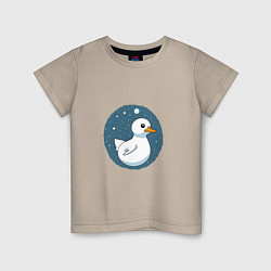 Детская футболка Утка в космосе