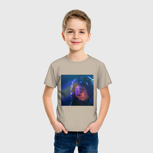 Детская футболка Лего Эйфория / Миндальный – фото 3