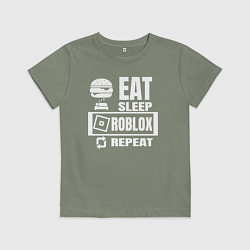 Детская футболка Роблокс на повторе