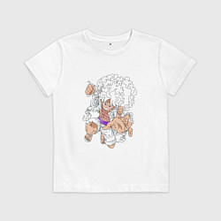 Детская футболка Луффи - gear 5