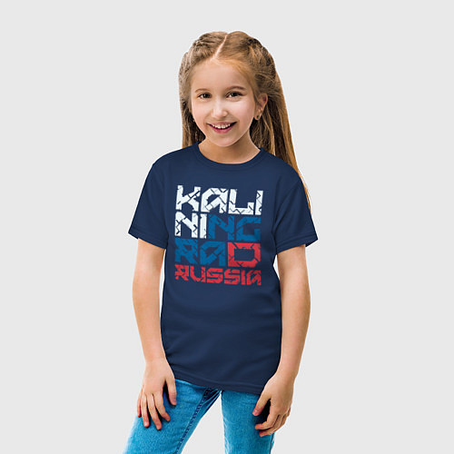 Детская футболка Россия Калиниград / Тёмно-синий – фото 4