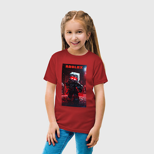 Детская футболка Roblox red style / Красный – фото 4