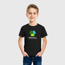 Футболка хлопковая детская Tricell Inc, цвет: черный — фото 2