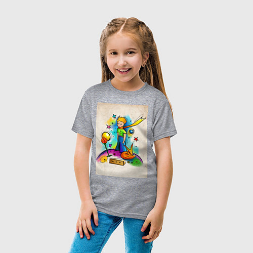 Детская футболка Le Petit Prince / Меланж – фото 4