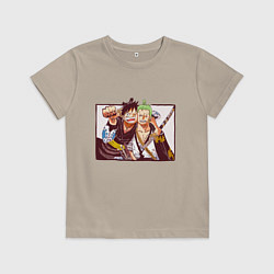 Детская футболка Луффи и Ророноа Зоро - Ван пис