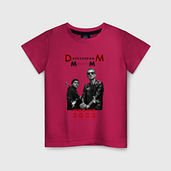 Футболка хлопковая детская Depeche Mode 2023 Memento Mori - Dave & Martin 03, цвет: маджента