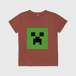 Детская футболка Minecraft creeper face