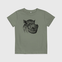 Детская футболка Кабан жирный