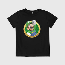 Детская футболка Луиджи значок