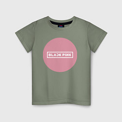 Детская футболка Black pink - emblem - group