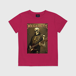 Детская футболка Megadeth - skeleton - heavy metal