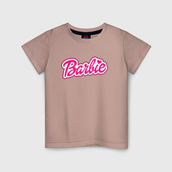 Футболка хлопковая детская Фильм Барби, цвет: пыльно-розовый