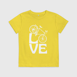 Детская футболка Любовь велосипедиста