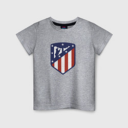 Футболка хлопковая детская Atletico Madrid FC, цвет: меланж