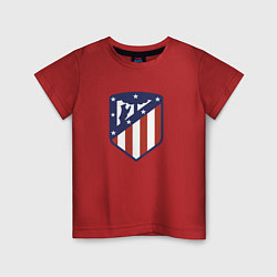 Футболка хлопковая детская Atletico Madrid FC, цвет: красный