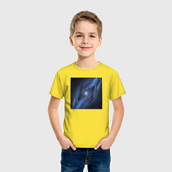 Футболка хлопковая детская Космический путь, цвет: желтый — фото 2