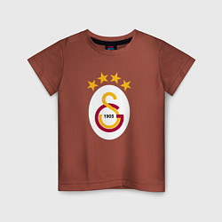 Футболка хлопковая детская Galatasaray fc sport, цвет: кирпичный