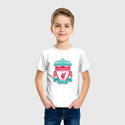 Футболка хлопковая детская Liverpool fc sport collection, цвет: белый — фото 2