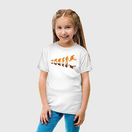 Детская футболка Рок эволюция / Белый – фото 4
