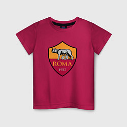 Футболка хлопковая детская Roma sport fc, цвет: маджента
