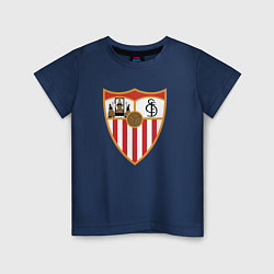 Футболка хлопковая детская Sevilla, цвет: тёмно-синий