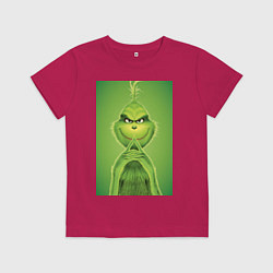 Детская футболка Коварный Гринч похититель Рождества