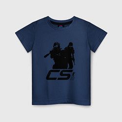 Футболка хлопковая детская Counter-strike 2 - one color, цвет: тёмно-синий