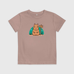 Детская футболка Тоскующая капибара