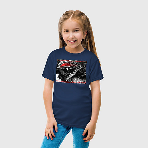 Детская футболка Аниме Берсерк / Тёмно-синий – фото 4