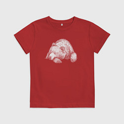 Детская футболка Спящий медведь